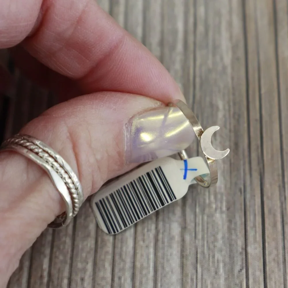 Moon Stacker Ring Silver Bohemian Elegant Casual Modern Timeless Gypsy Party NWT